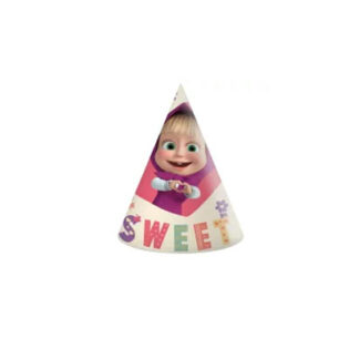 6 chapeaux de fête MACHA ET MICHKA Sweet Heart