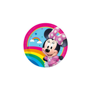 8 assiettes à jeter MINNIE SMILE (20cm)