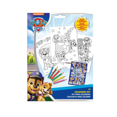 Set coloriage avec stickers PATPATROUILLE