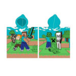 Poncho de bain à capuche MINECRAFT