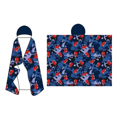couverture capuche Couverture polaire avec capuche SPIDERMAN (microflannelle) – Image 1