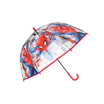 parapluie rouge 72 Parapluie transparent SPIDERMAN (rouge) – Image 1