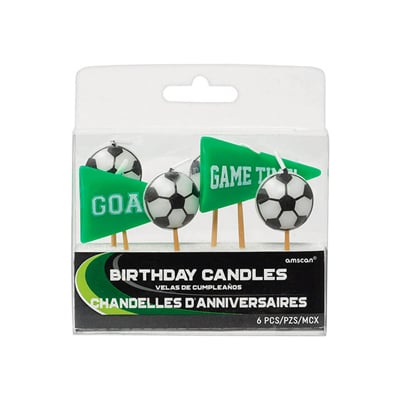 6 bougies 6 petites bougies FOOTBALL – Image 1