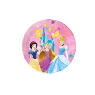8 assiettes à jeter PRINCESSES DISNEY "Live your story" (23cm)