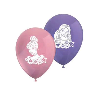 8 ballons 8 ballons latex PRINCESSES DISNEY Live Your Story – Image 1