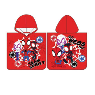 Poncho de bain à capuche SPIDEY (coton)