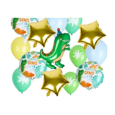 15 ballons Set de 15 ballons DINOSAURE – Image 1