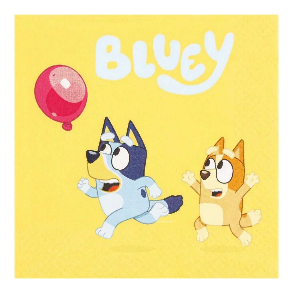16 serviettes à jeter BLUEY