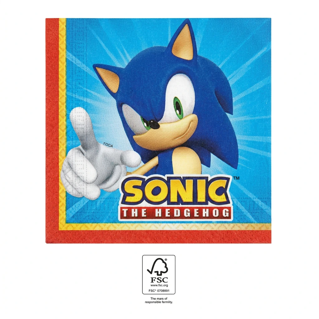 20 serviettes à jeter SONIC