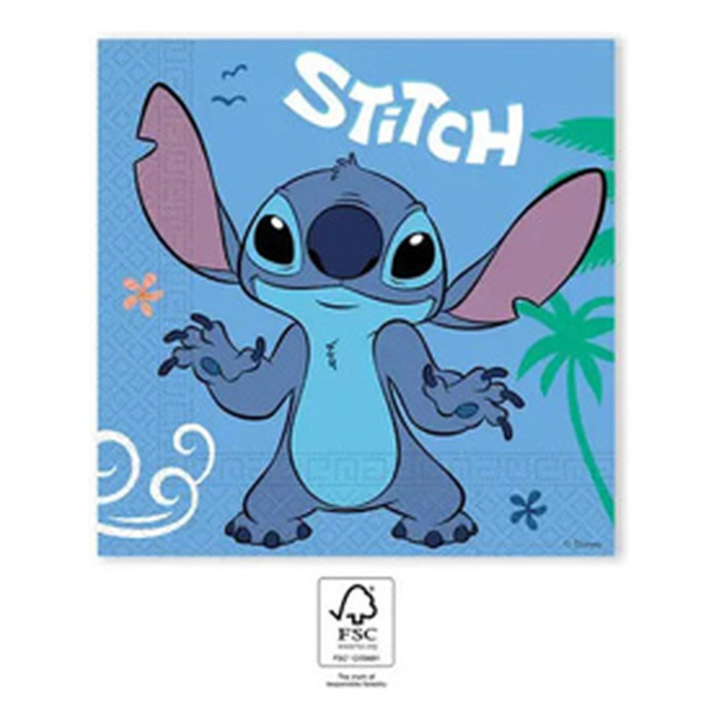 20 serviettes à jeter STITCH