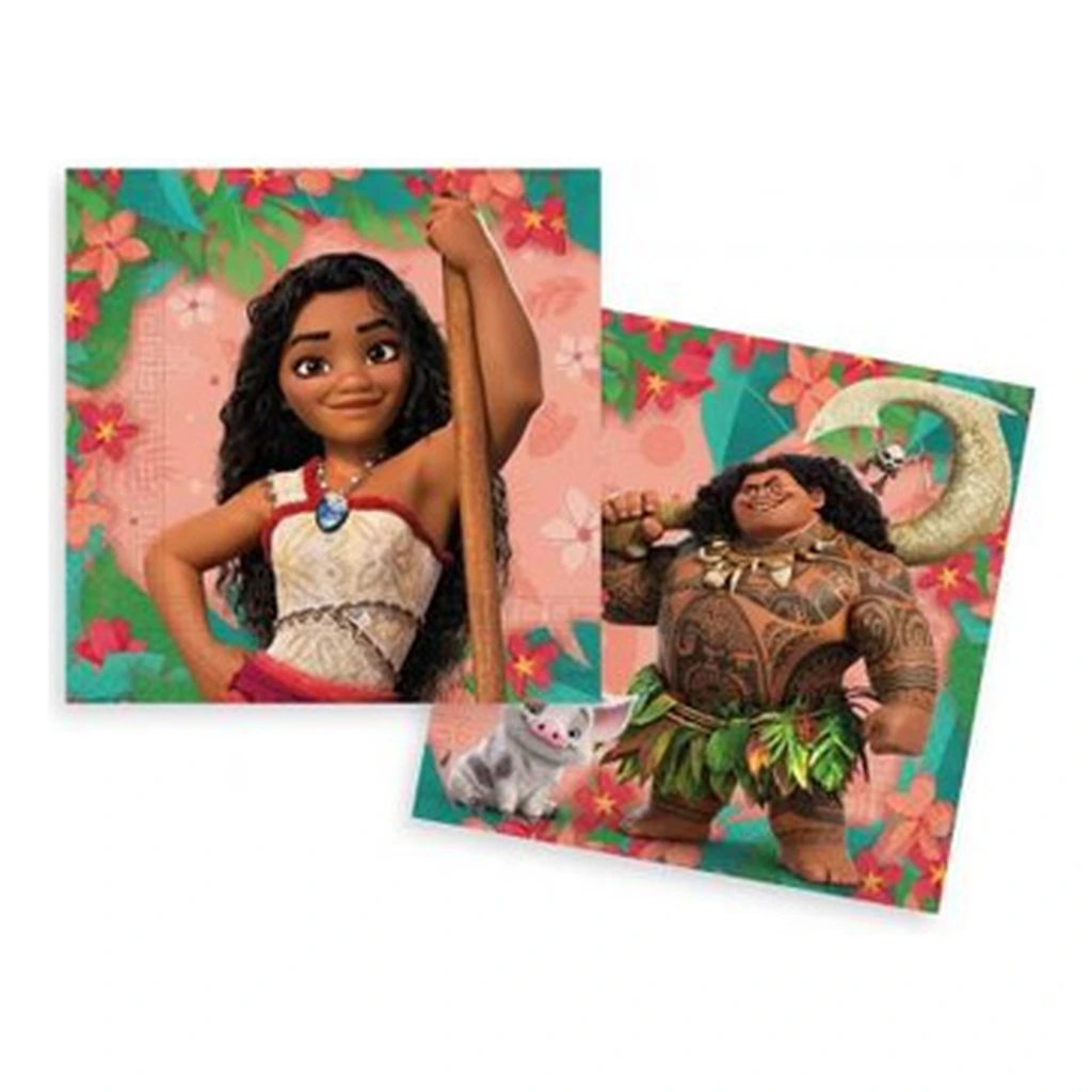 20 serviettes à jeter VAIANA 2