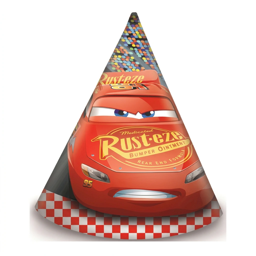 6 chapeaux de fête CARS3