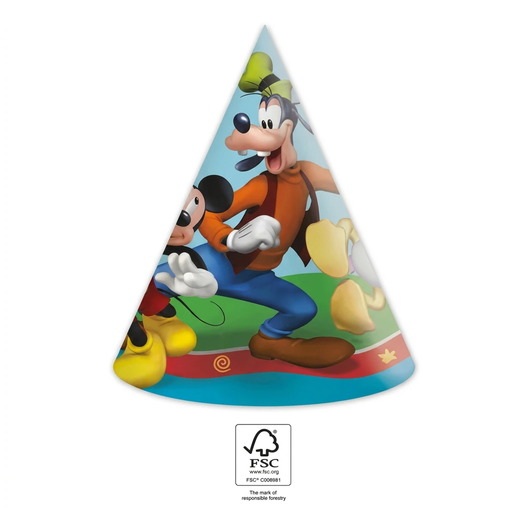 6 chapeaux de fête MICKEY Rock The House