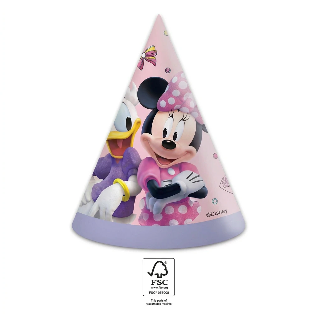 6 chapeaux de fête MINNIE JUNIOR