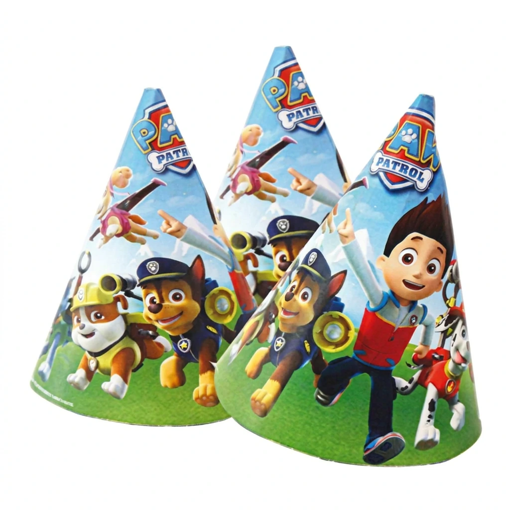 6 chapeaux de fête PATPATROUILLE
