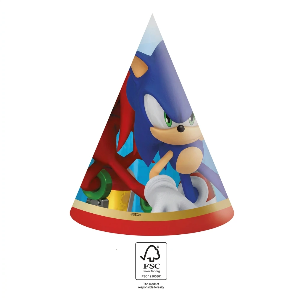 6 chapeaux de fête SONIC
