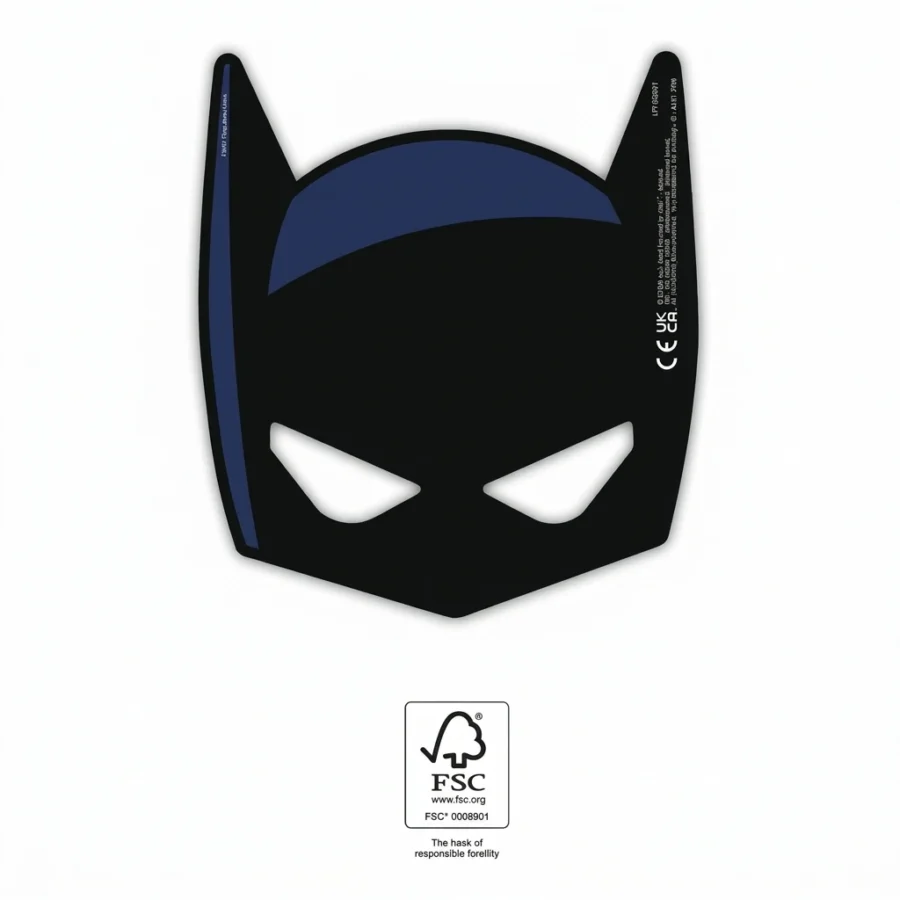 6 masques de fête BATMAN