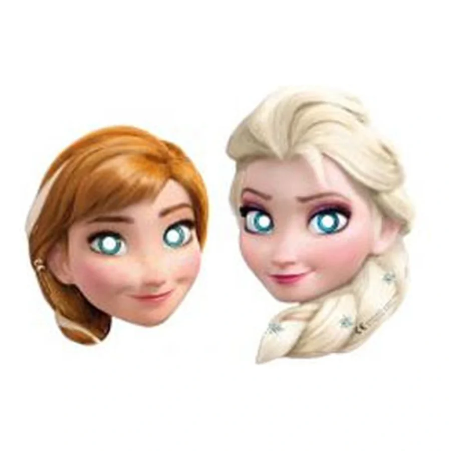 6 masques de fête REINE DES NEIGES