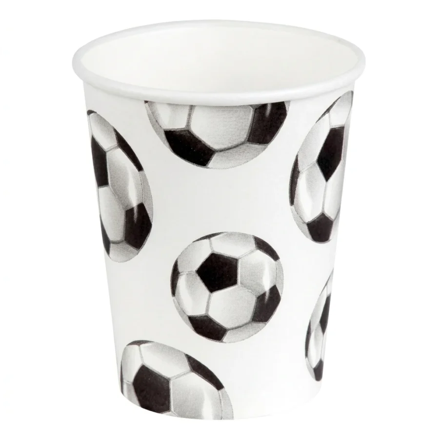 10 timbales à jeter FOOTBALL (N&B)