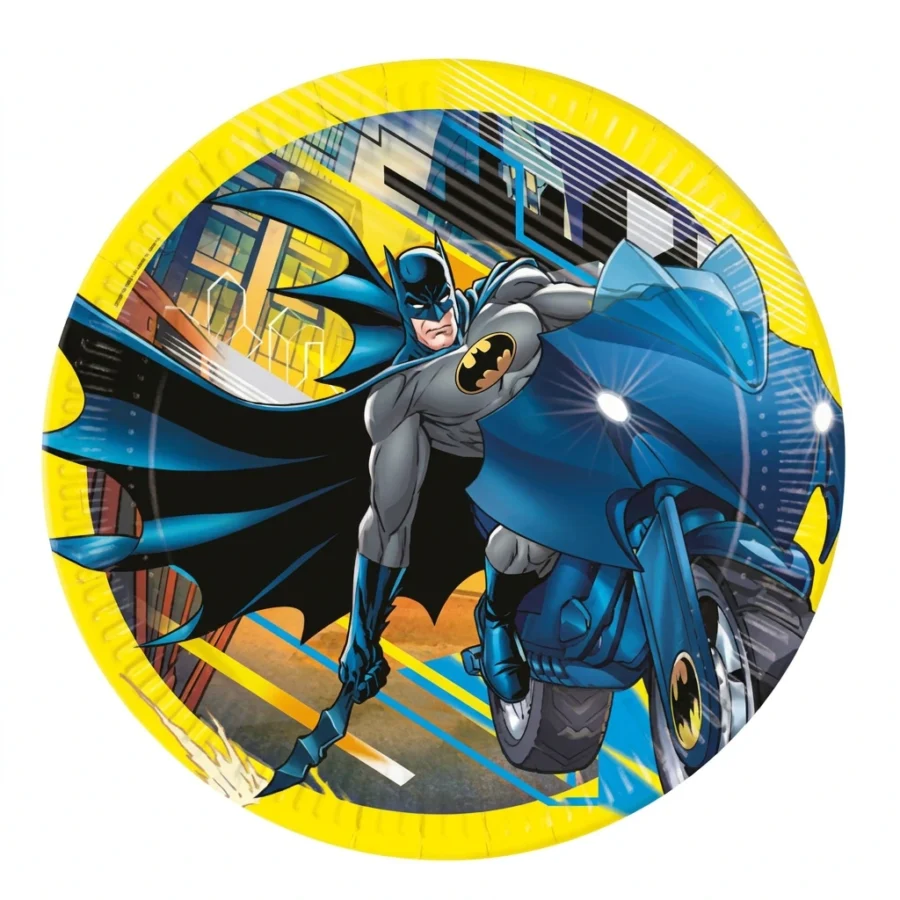 8 assiettes à jeter BATMAN "Rage"