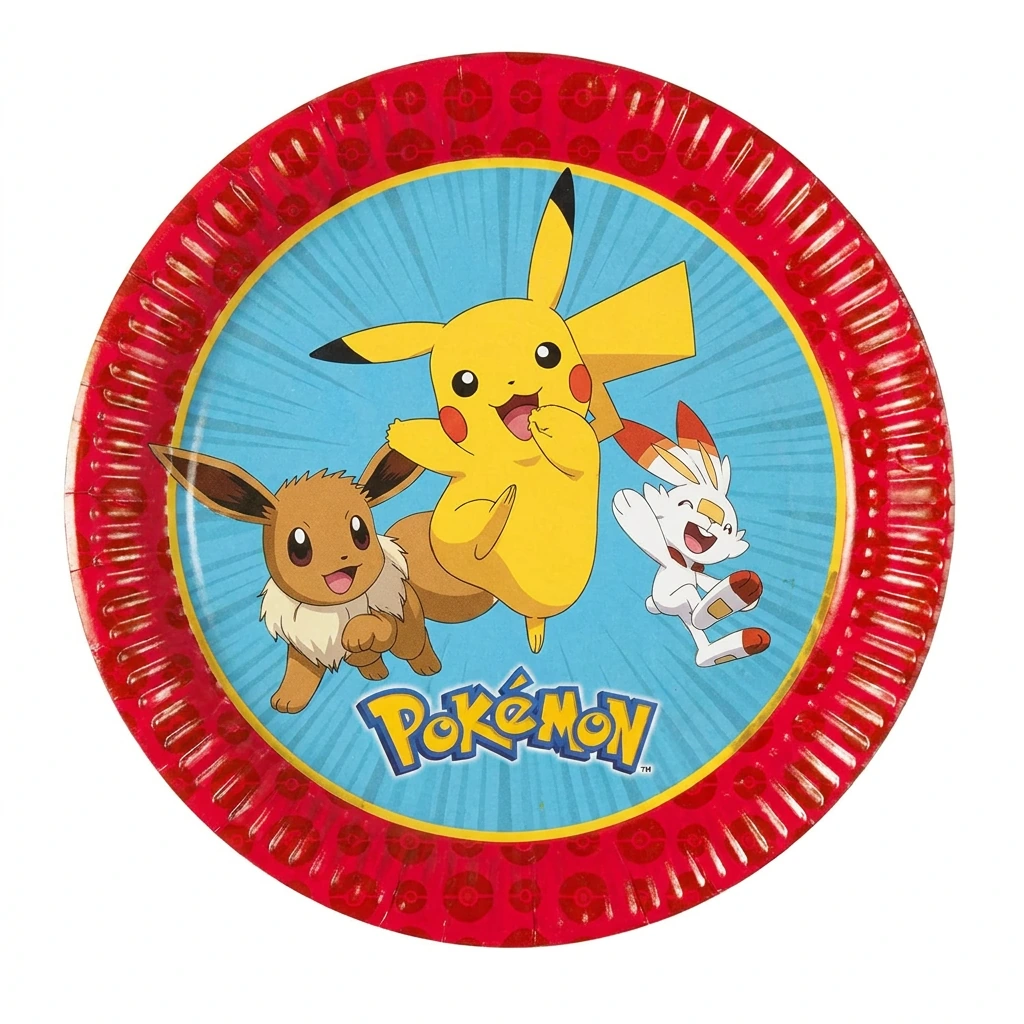8 assiettes à jeter POKEMON (20cm)