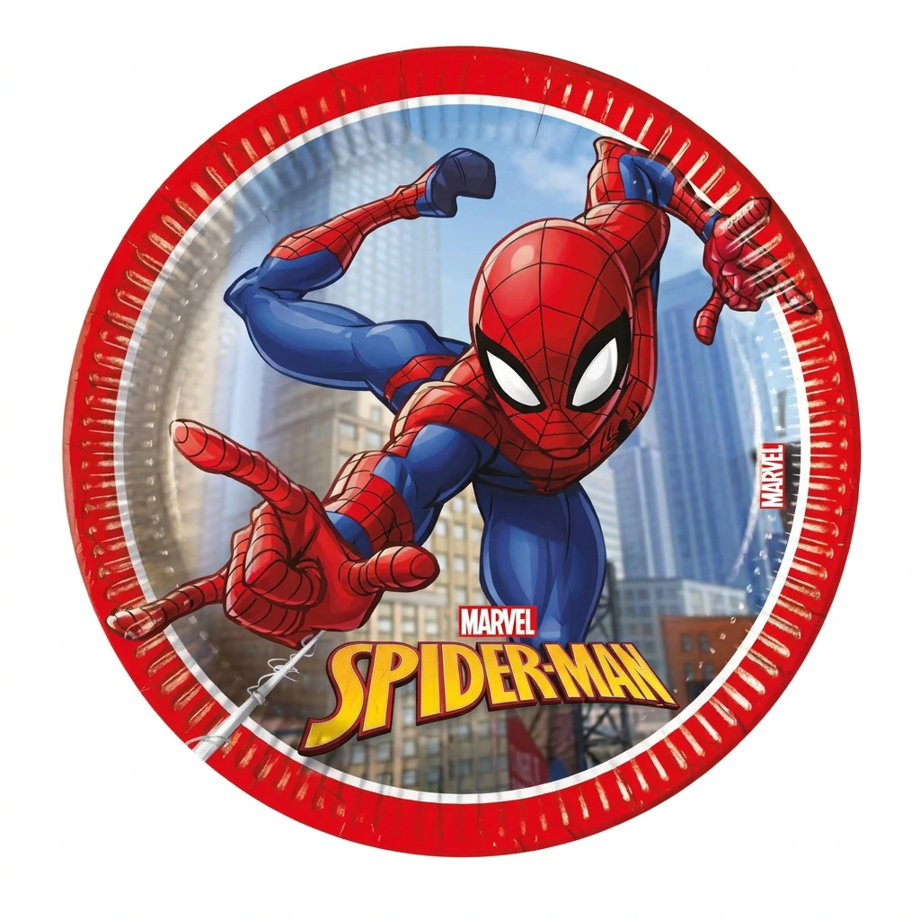 8 assiettes à jeter SPIDERMAN Crime Fighter (20cm)