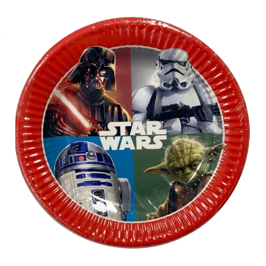 8 assiettes à jeter STARWARS (20cm)