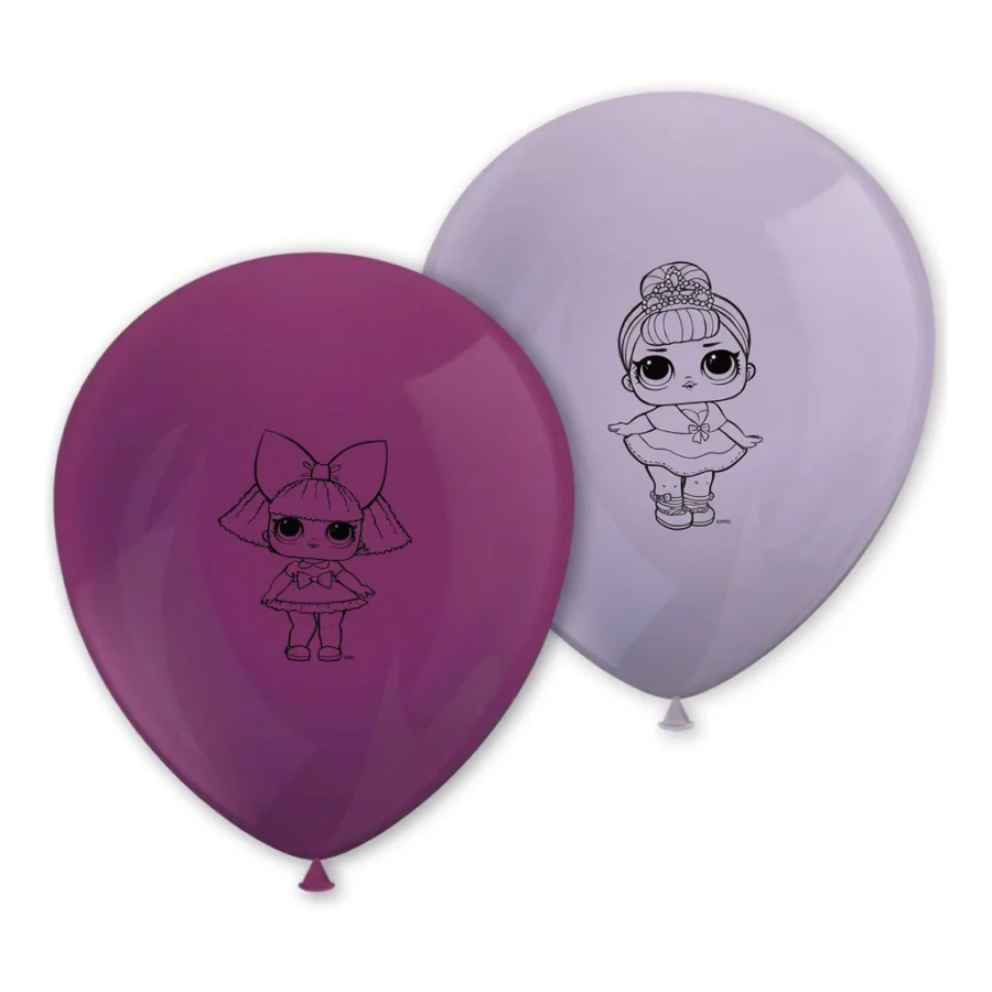 8 ballons latex LOL SURPRISE