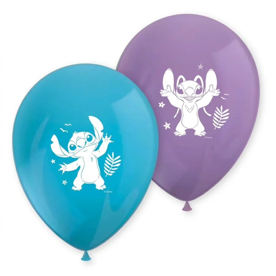 8 ballons latex STITCH