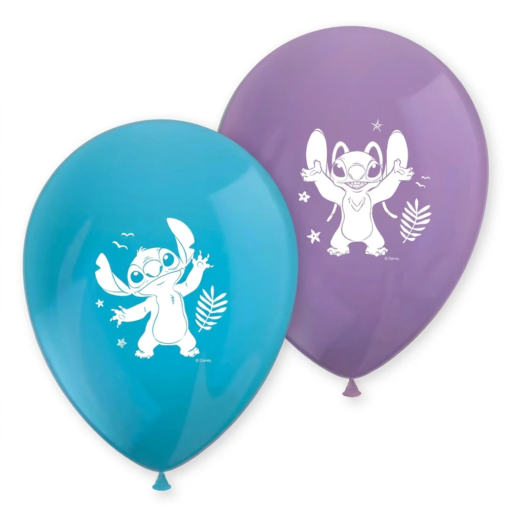 8 ballons latex STITCH