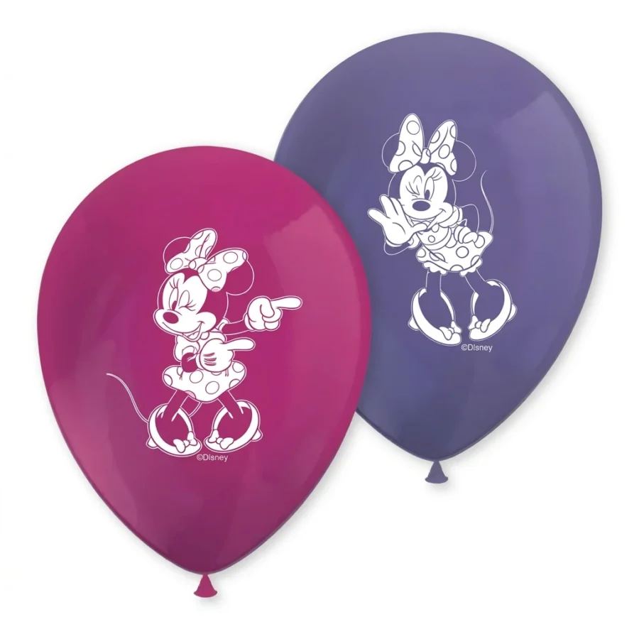 8 ballons latex MINNIE JUNIOR