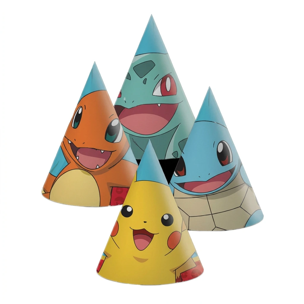 6 chapeaux de fête POKEMON