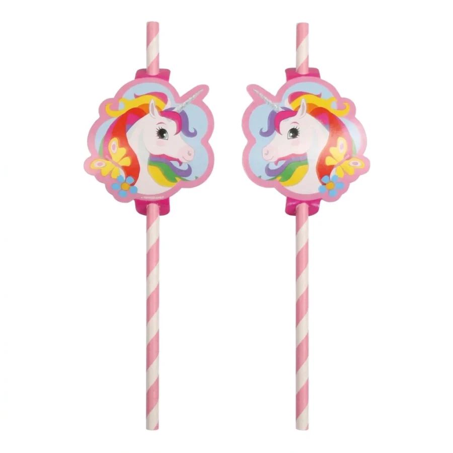 8 pailles LICORNE