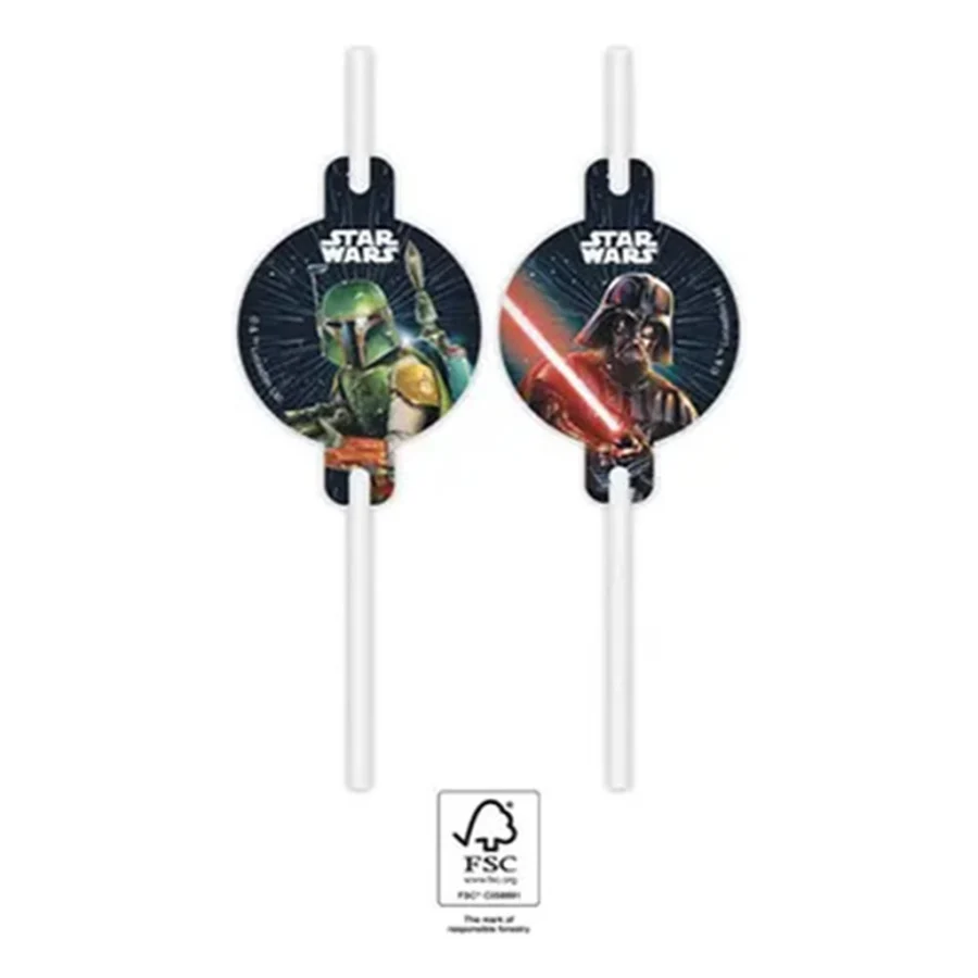 4 pailles STAR WARS