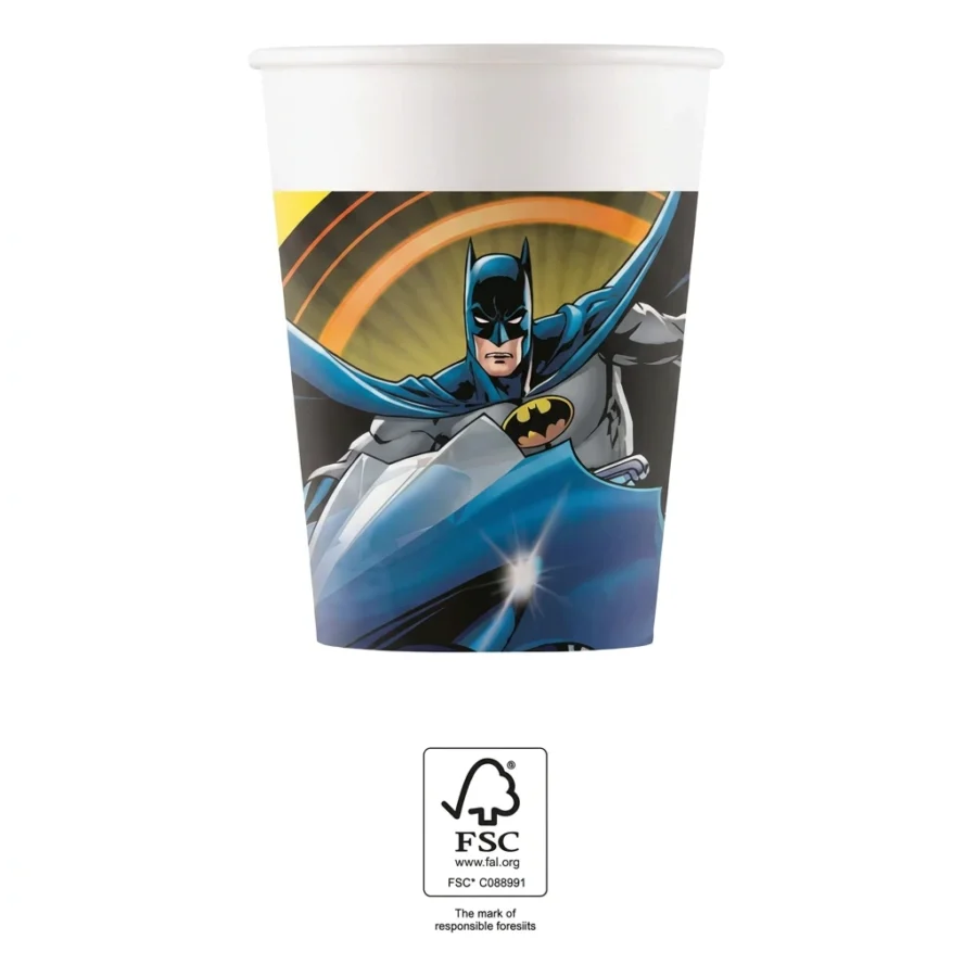 8 timbales à jeter BATMAN Rage