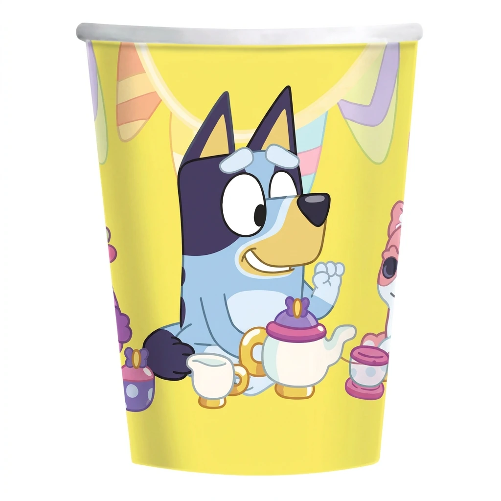 8 timbales à jeter BLUEY