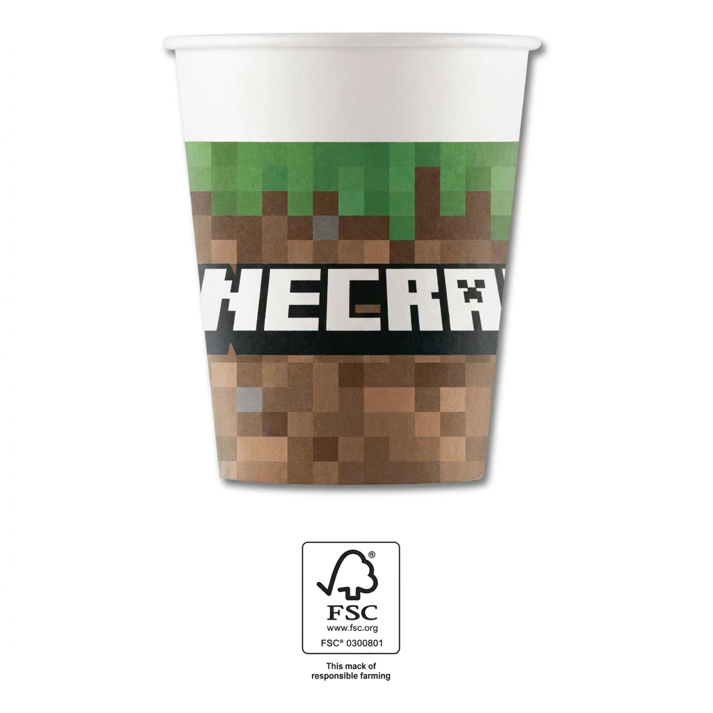 8 timbales à jeter MINECRAFT