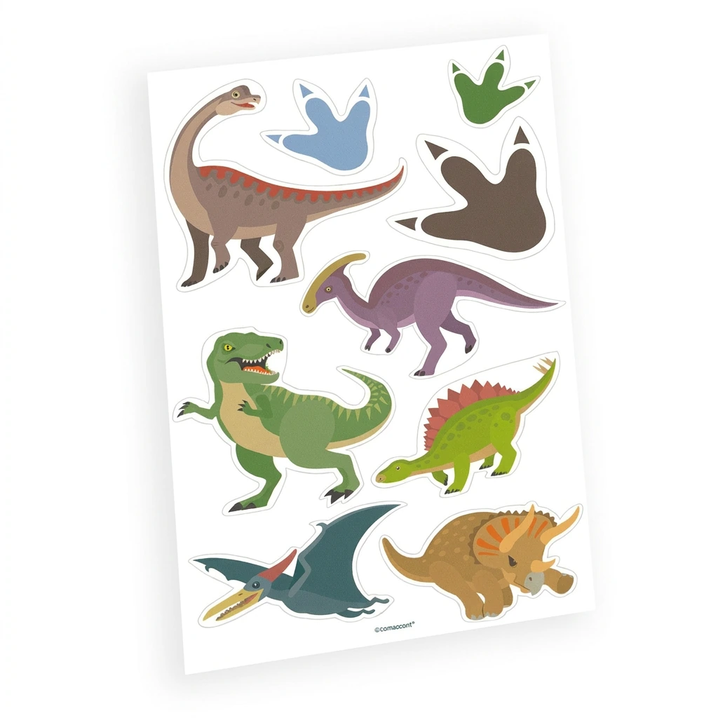 Tatouages éphémères DINOSAURE