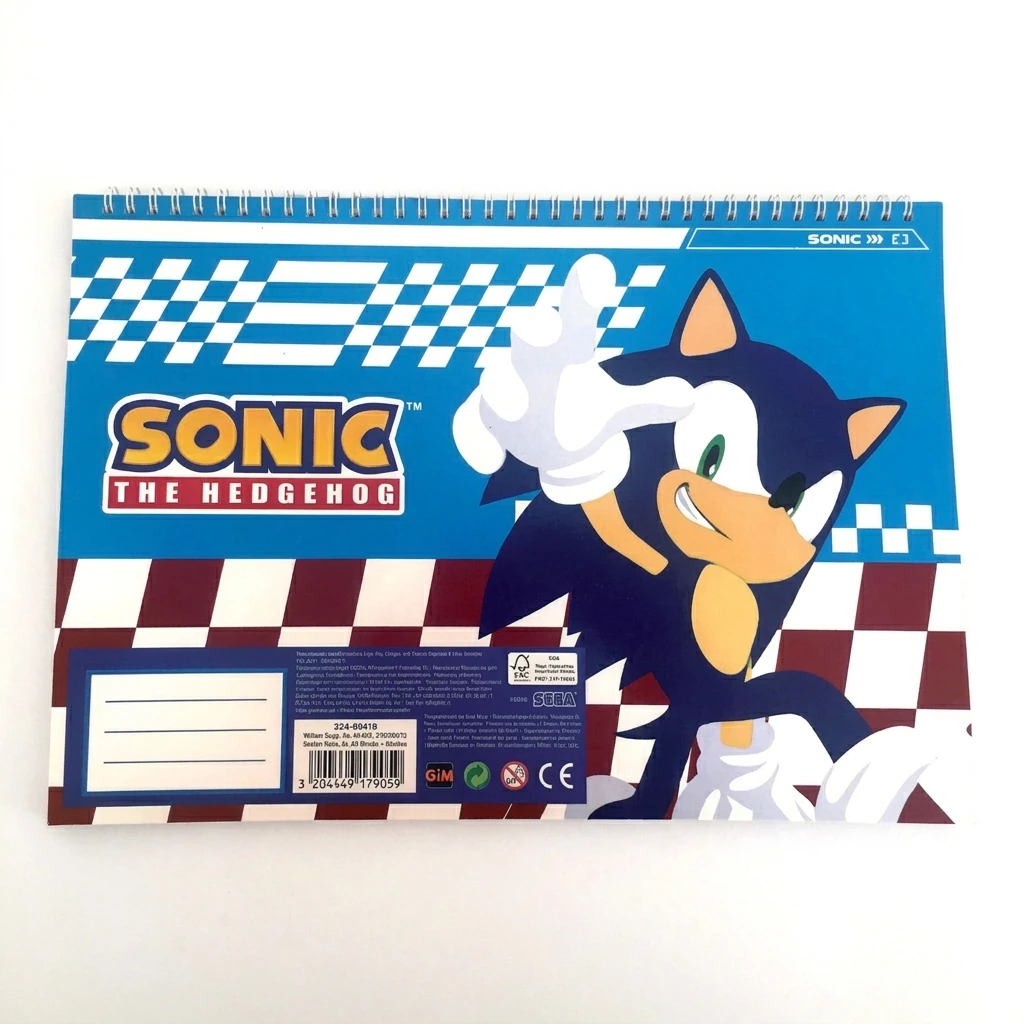 Bloc à dessin 30 feuilles + autocollants SONIC