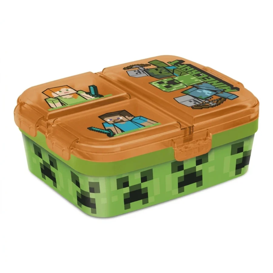 Boîte à goûter 4 compartiments MINECRAFT