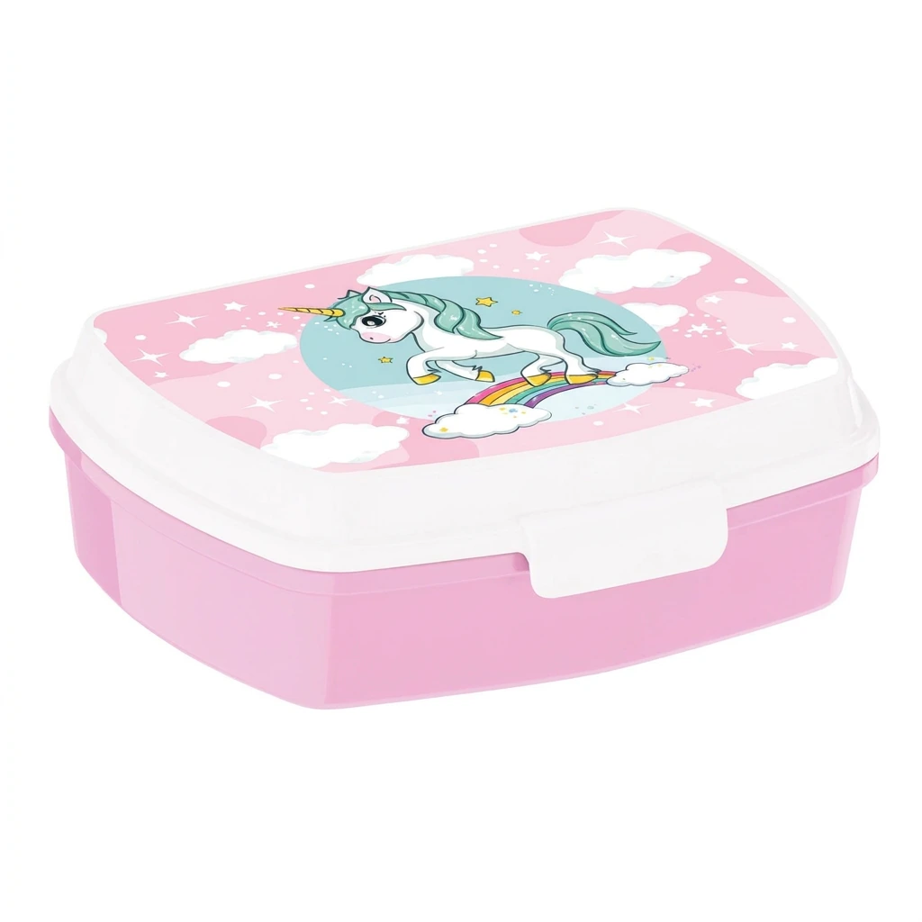 Boîte à goûter LICORNE (rose)
