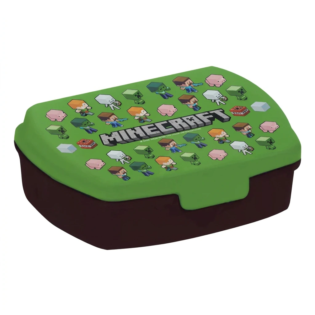 Boîte à goûter MINECRAFT Funny (noir/vert)