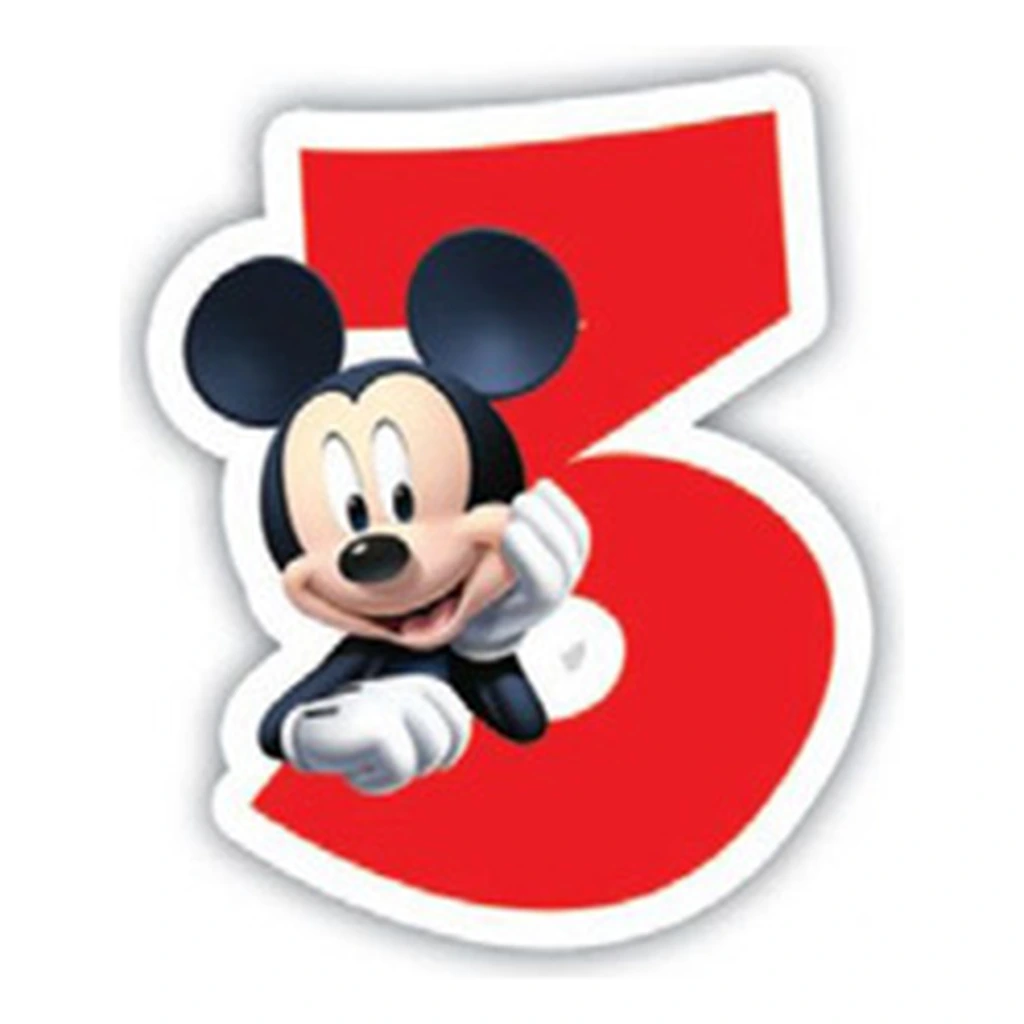 Bougie 3D Mickey (de 1 à 6 ans)
