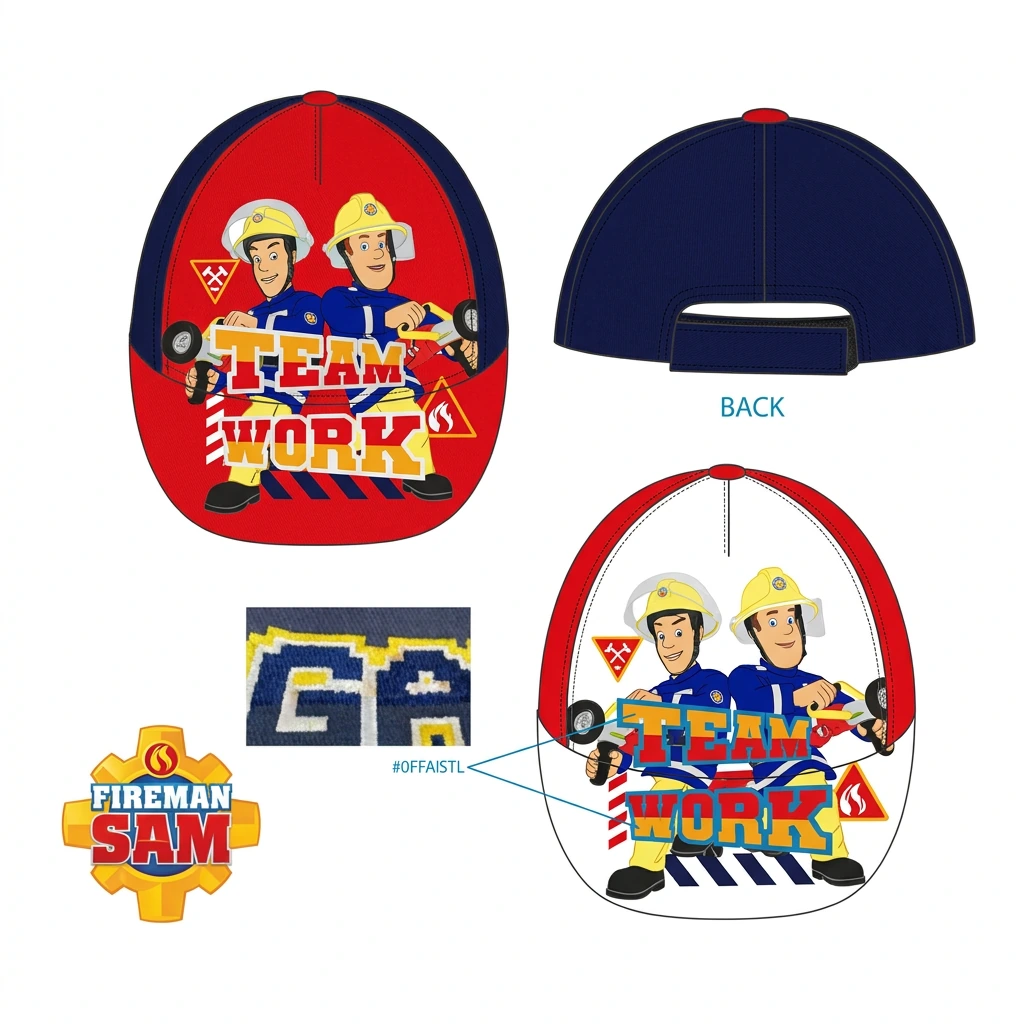 Casquette Sam le Pompier "Team Work"