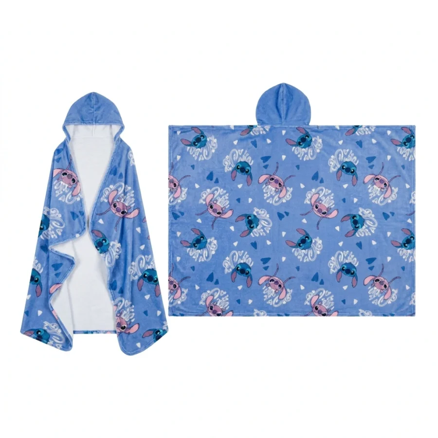 Couverture polaire avec capuche STITCH (microflannelle)