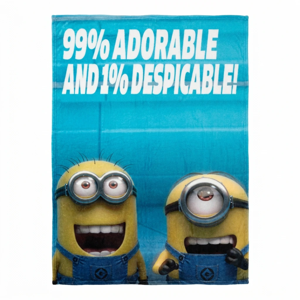 Couverture polaire MINIONS (bleu)