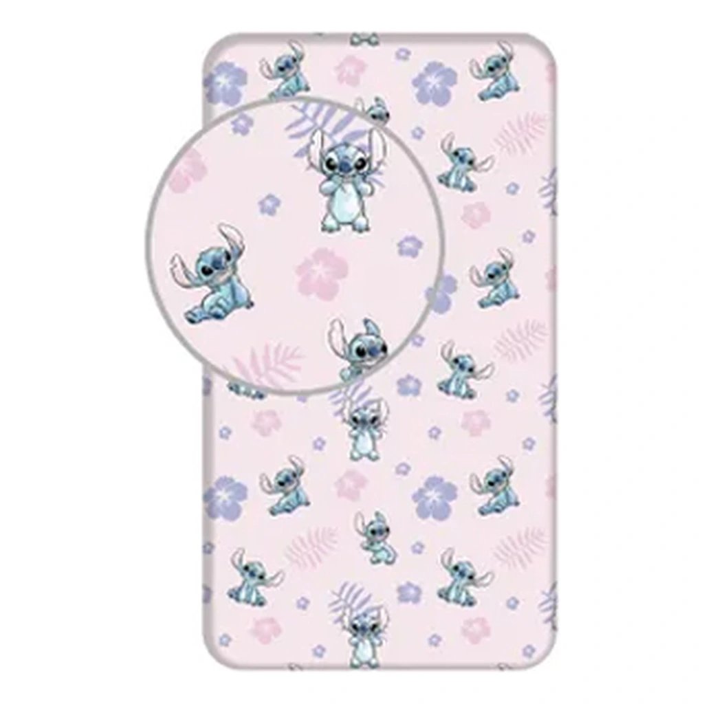 Drap housse LILO & STITCH (rose)