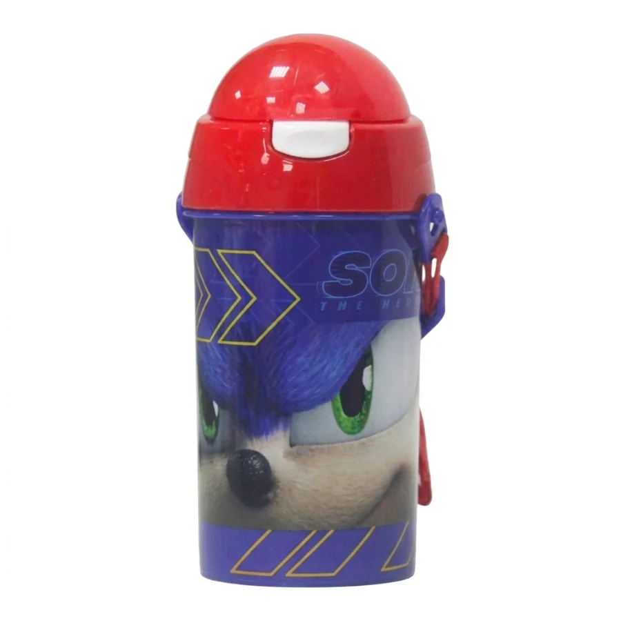 Gourde pop up SONIC (plastique rouge)