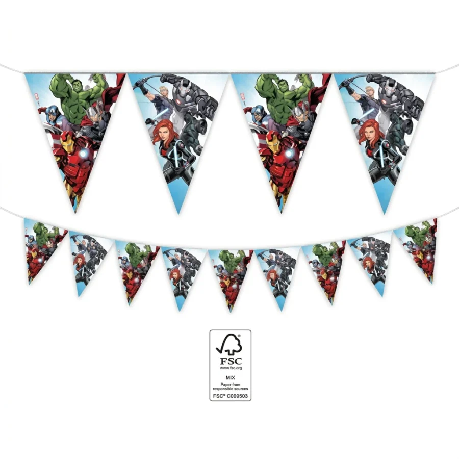 Guirlande décorative fanions AVENGERS