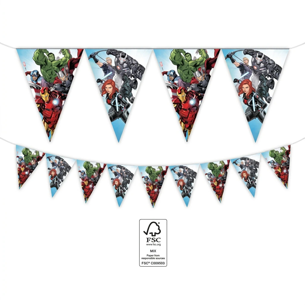 Guirlande décorative fanions AVENGERS
